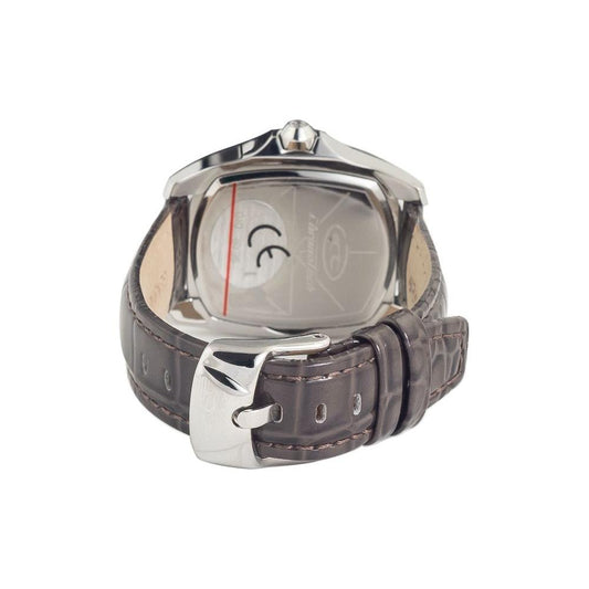 Chronotech Black Leather Watch Chronotech Rosy Brown