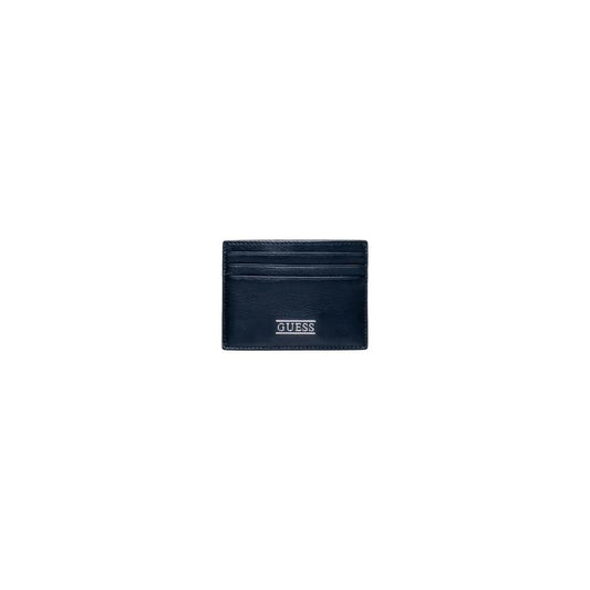 Guess Black Leather Wallet Guess Dark Slate Gray