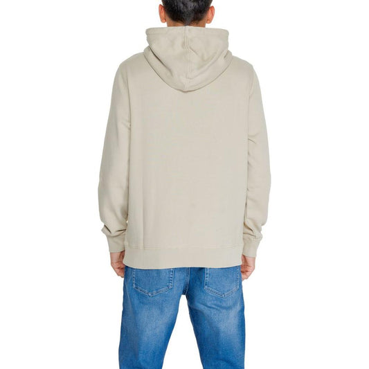 Calvin Klein Jeans Beige Recycled Cotton Sweater Calvin Klein Jeans Gray