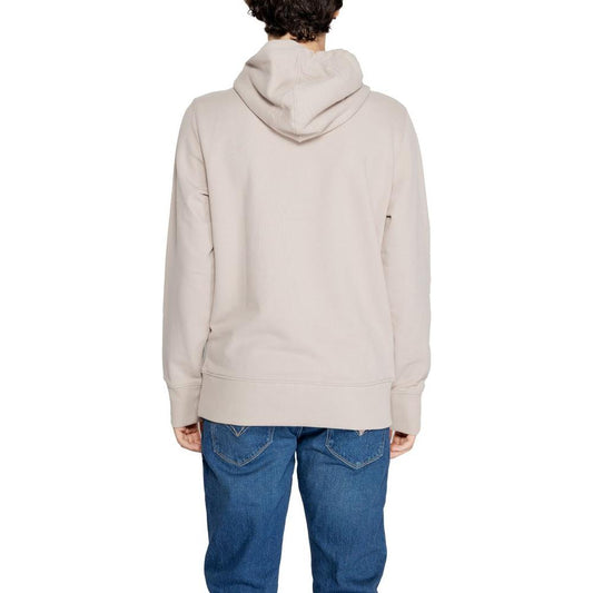 Calvin Klein Jeans Beige Recycled Cotton Sweater Calvin Klein Jeans Light Gray