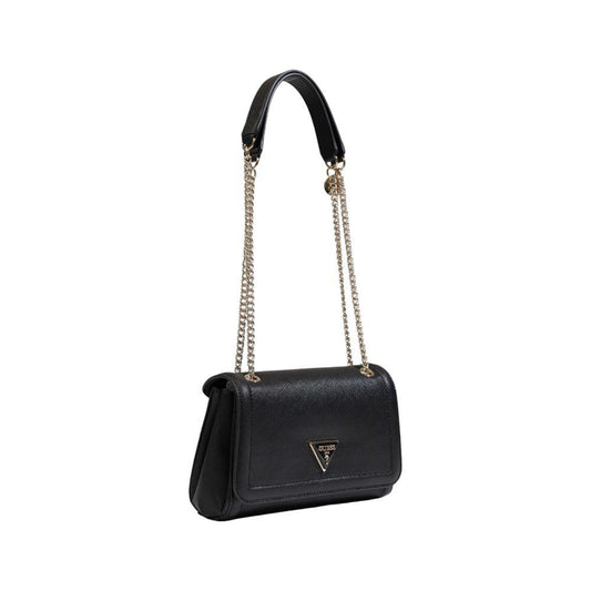 Guess Black Polyethylene Handbag Guess Dark Slate Gray