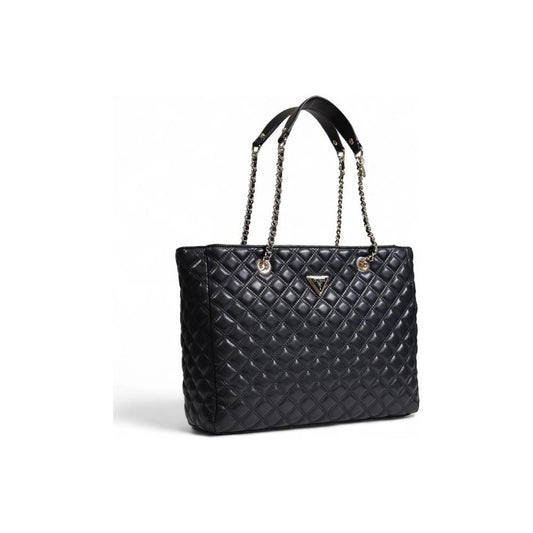 Guess Black Polyethylene Handbag Guess Dark Slate Gray