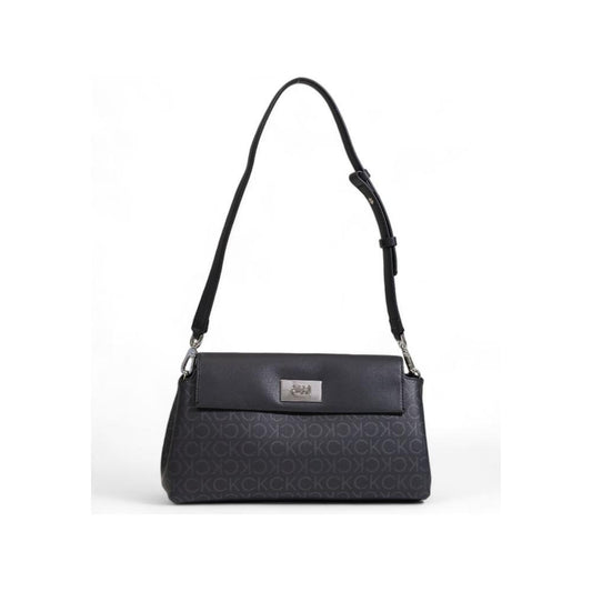 Calvin Klein Black Recycled Polyester Handbag Calvin Klein White Smoke