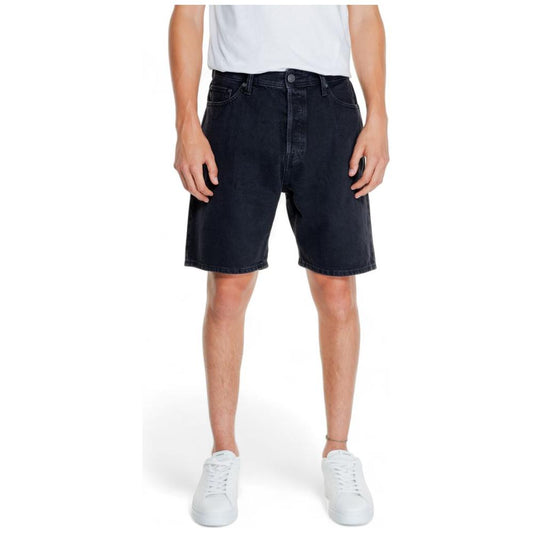 Jack Jones Black Cotton Short Jack Jones Light Gray