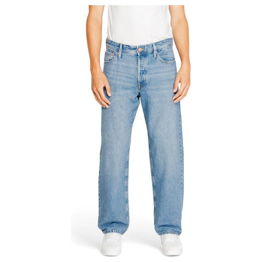 Jack Jones Blue Cotton Jeans & Pant Jack Jones Dark Gray