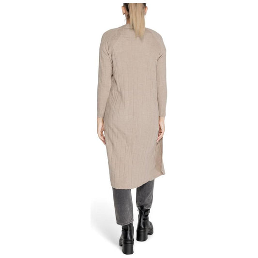 Only Beige Acrylic Cardigan Only Gray