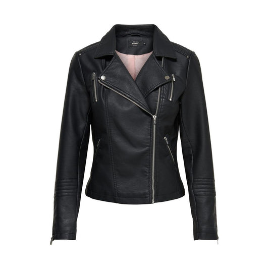 Only Black Viscose Jackets & Coat Only Dark Slate Gray