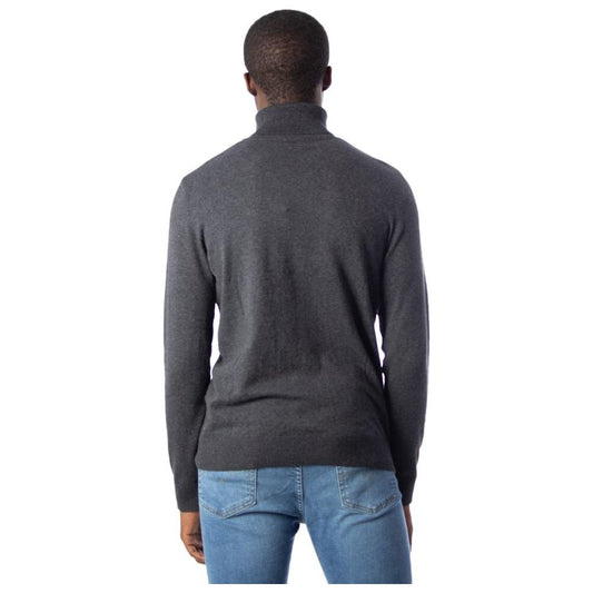 Jack Jones Gray Cotton Sweater Jack Jones Dark Slate Gray