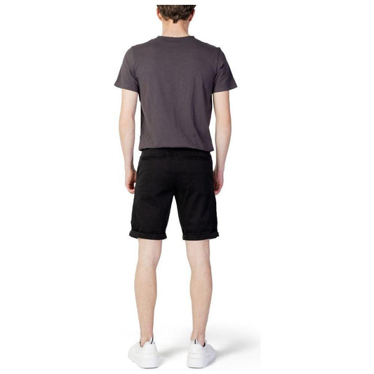 Jack Jones Black Cotton Short Jack Jones Light Gray