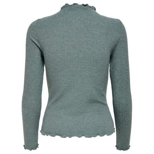 Only Green Viscose Tops & T-Shirt Only Slate Gray