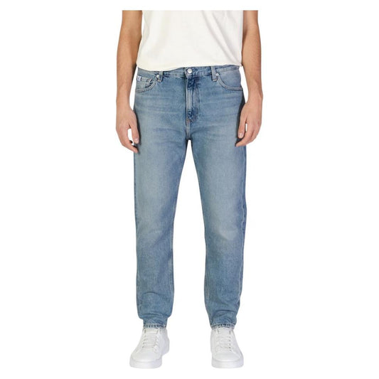 Calvin Klein Jeans Blue Cotton Jeans & Pant Calvin Klein Jeans Light Slate Gray