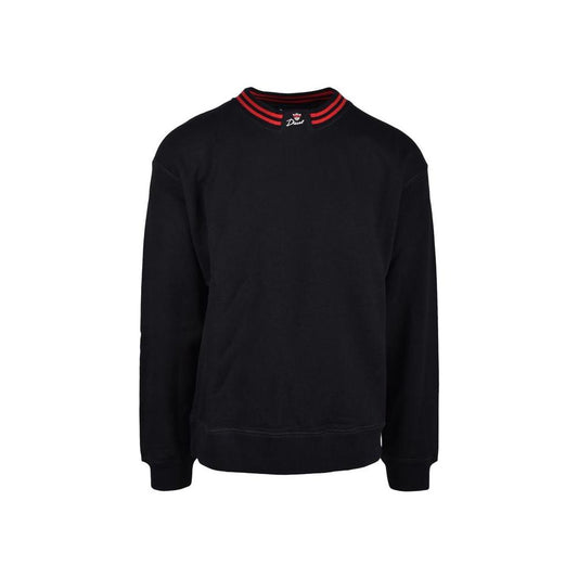Diesel Black Cotton Sweater Diesel Black
