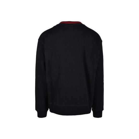 Diesel Black Cotton Sweater Diesel Black