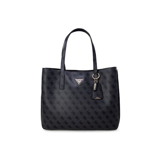 Guess Gray Polyethylene Handbag Guess Dark Slate Gray