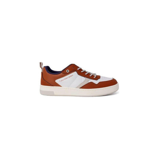 Calvin Klein Jeans Brown Leather Sneaker Calvin Klein Jeans Light Gray