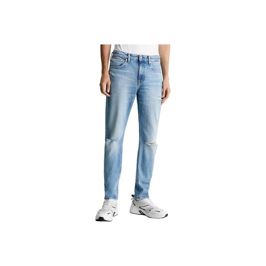 Calvin Klein Jeans Blue Organic Cotton Jeans & Pant Calvin Klein Jeans Dark Gray
