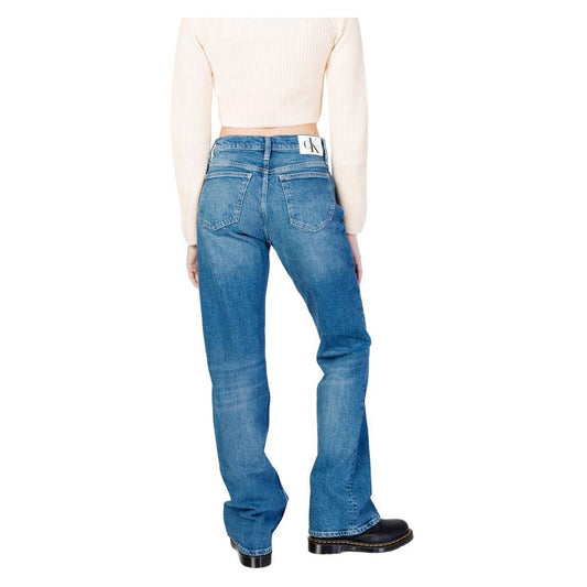 Calvin Klein Jeans Blue Cotton Jeans & Pant Calvin Klein Jeans Steel Blue