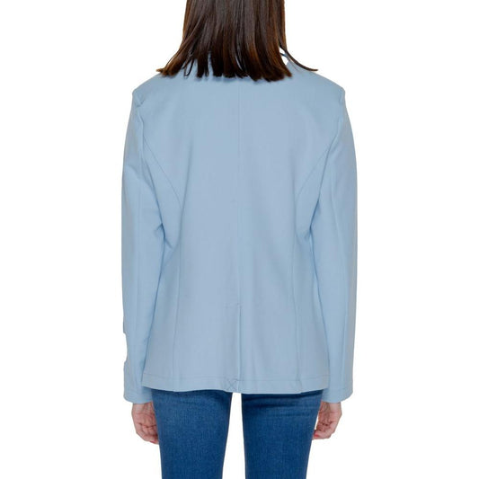 Only Blue Polyester Suits & Blazer Only Dark Gray