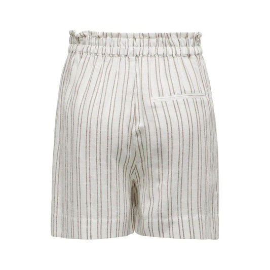 Only Beige Viscose Short Only Light Gray
