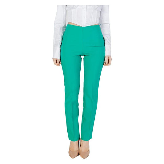 Sandro Ferrone Green Polyester Jeans & Pant Sandro Ferrone Light Sea Green