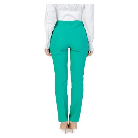 Sandro Ferrone Green Polyester Jeans & Pant Sandro Ferrone Light Sea Green