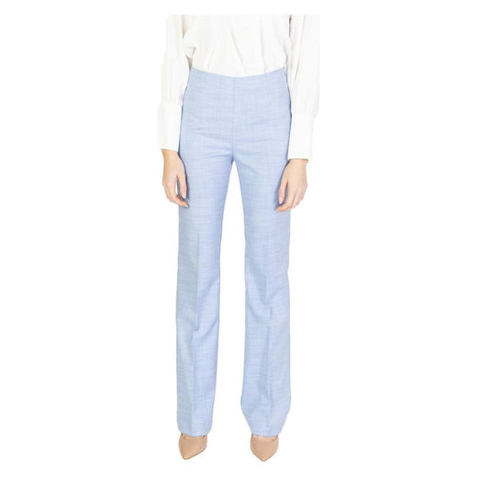 Sandro Ferrone Blue Viscose Jeans & Pant Sandro Ferrone Light Gray