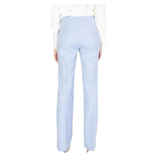 Sandro Ferrone Blue Viscose Jeans & Pant Sandro Ferrone Lavender