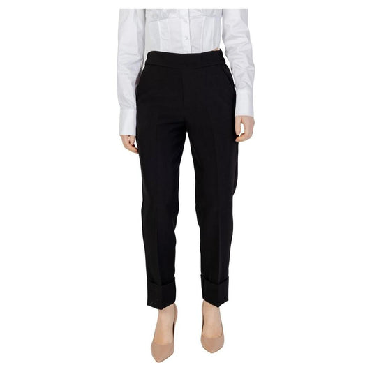 Sandro Ferrone Black Polyester Jeans & Pant Sandro Ferrone Light Gray