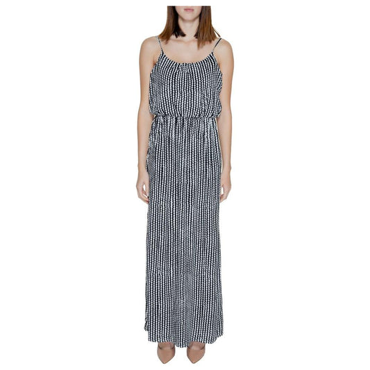 Only Black Viscose Dress Only Gray