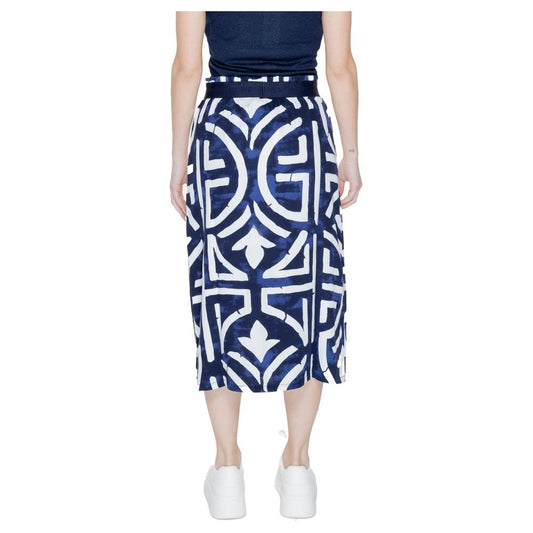Street One Blue Viscose Skirt Street One Light Gray