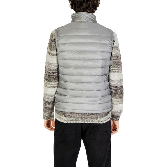 Gianni Lupo Gray Polyamide Jacket Gianni Lupo Dark Gray