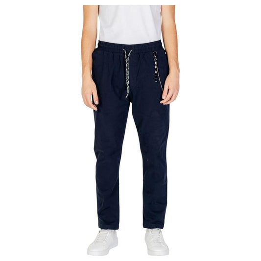 Gianni Lupo Blue Cotton Jeans & Pant Gianni Lupo Light Gray