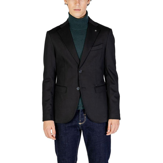 Gianni Lupo Black Polyester Blazer Gianni Lupo Black