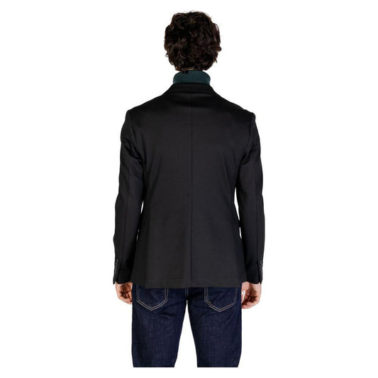 Gianni Lupo Black Polyester Blazer Gianni Lupo Black