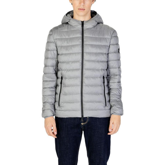 Gianni Lupo Gray Polyamide Jacket Gianni Lupo Dark Gray