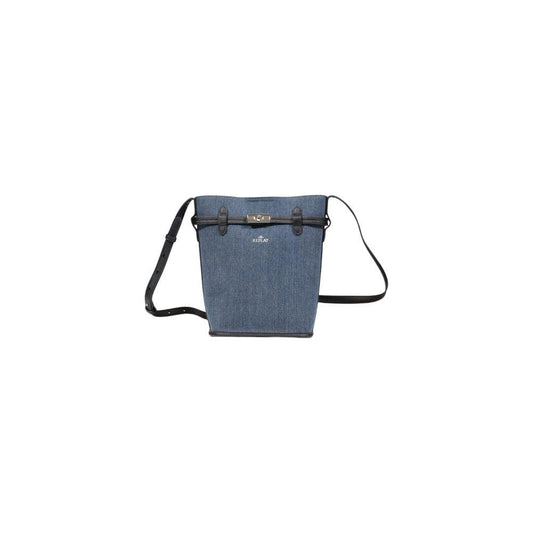 Replay Blue Cotton Handbag Replay Dim Gray