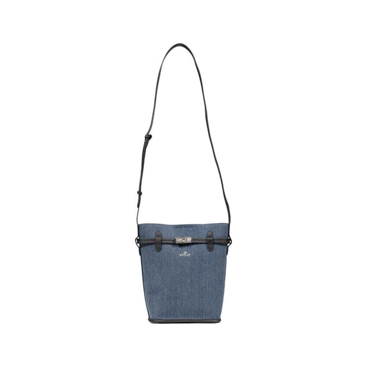 Replay Blue Cotton Handbag Replay Dim Gray