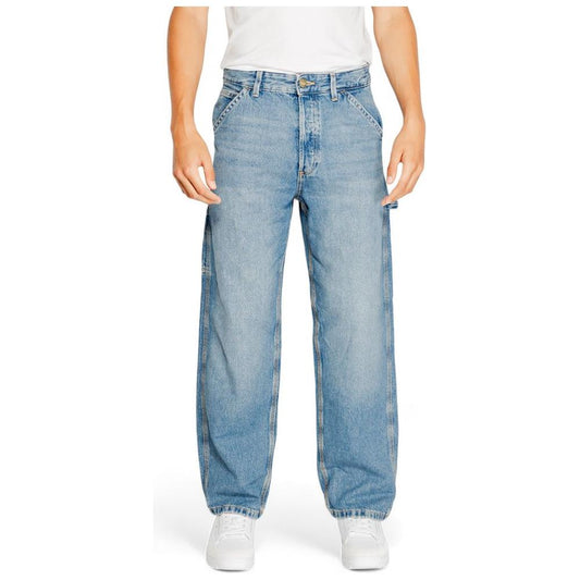 Jack Jones Blue Cotton Jeans & Pant Jack Jones Dark Gray