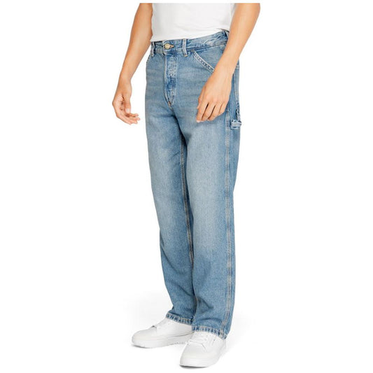 Jack Jones Blue Cotton Jeans & Pant Jack Jones Light Slate Gray
