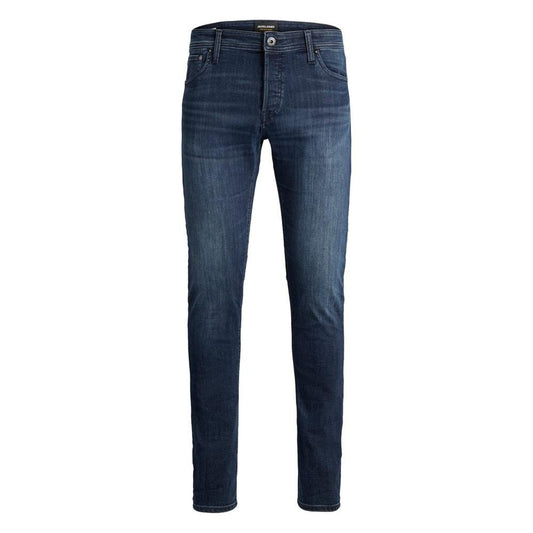 Jack Jones Blue Cotton Jeans & Pant Jack Jones Dark Slate Gray