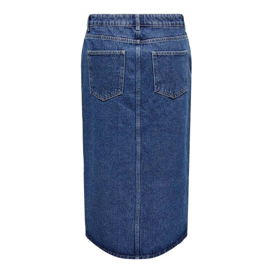 Only Blue Cotton Skirt Only Dark Slate Gray