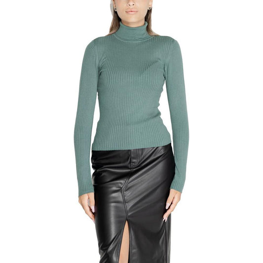 Jacqueline De Yong Turquoise Viscose Tops & T-Shirt Jacqueline De Yong Slate Gray