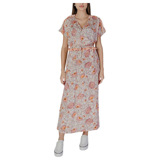 B.Young Multicolor Cotton Dress B.Young Rosy Brown