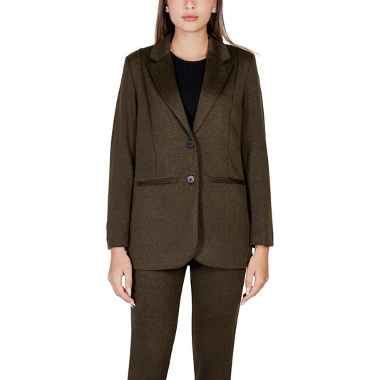 ICHI Green Polyester Suits & Blazer ICHI Dark Slate Gray