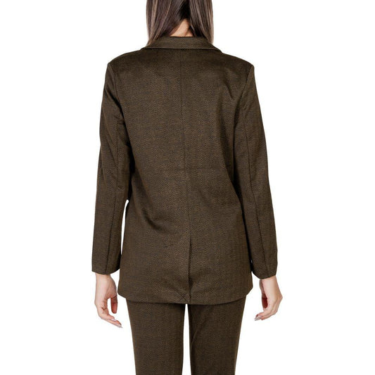 ICHI Green Polyester Suits & Blazer ICHI Dark Slate Gray