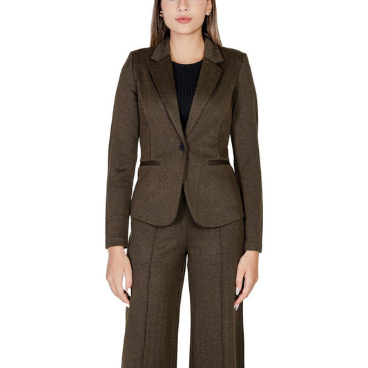 ICHI Green Polyester Suits & Blazer ICHI Dark Slate Gray