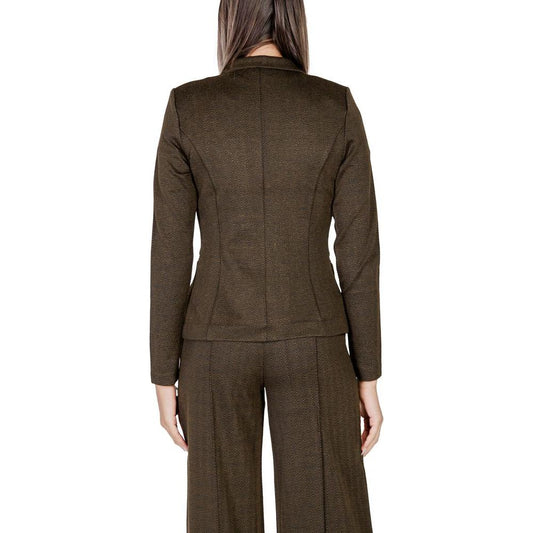 ICHI Green Polyester Suits & Blazer ICHI Dark Slate Gray