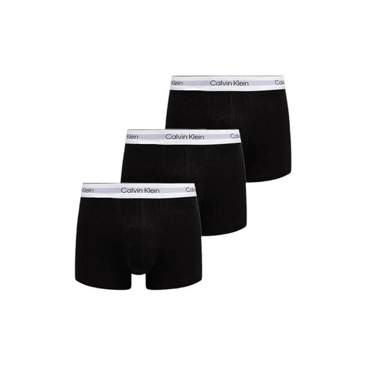 Calvin Klein black cotton underwear 3-pack with logo waistband, offering comfort and style with a modern design.