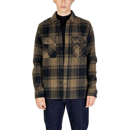 Only & Sons Green Cotton Shirt Only & Sons Dark Slate Gray