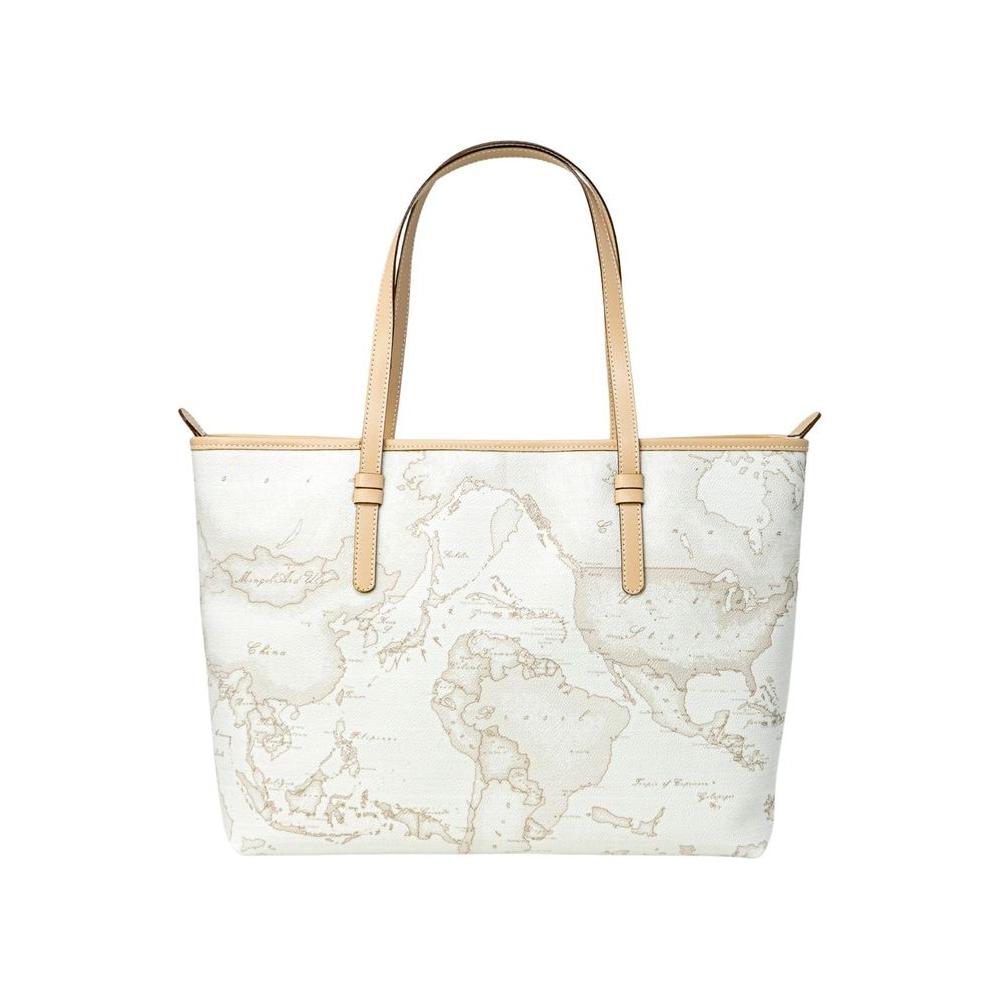 Front view with bag zipped and handles upright.